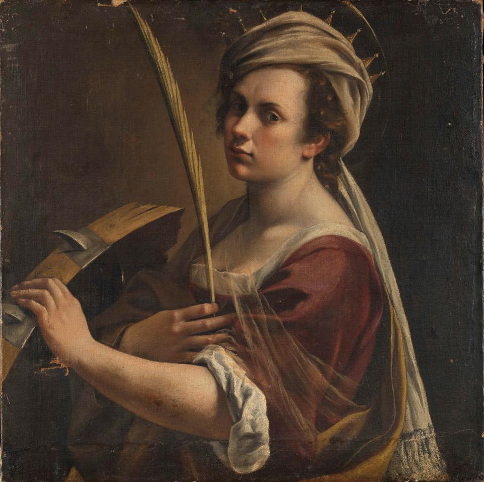 Self Portrait as Saint Catherine of Alexandria by Artemisia Gentileschi