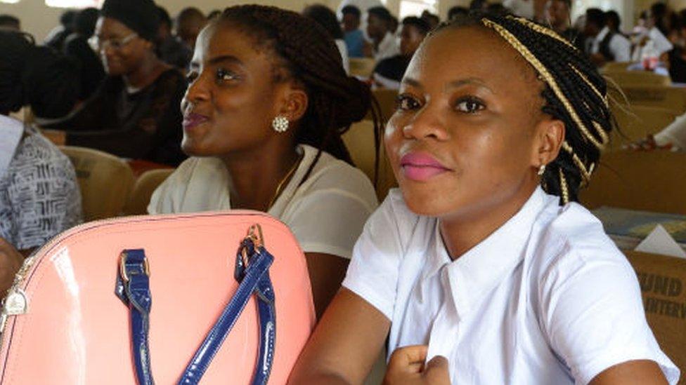 University students in a classroom