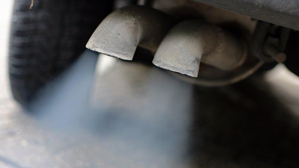 German diesel car exhaust, file pic, 2007