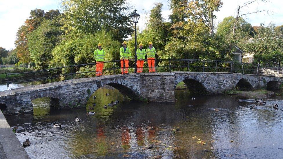 The packhorse bridge near Launceston