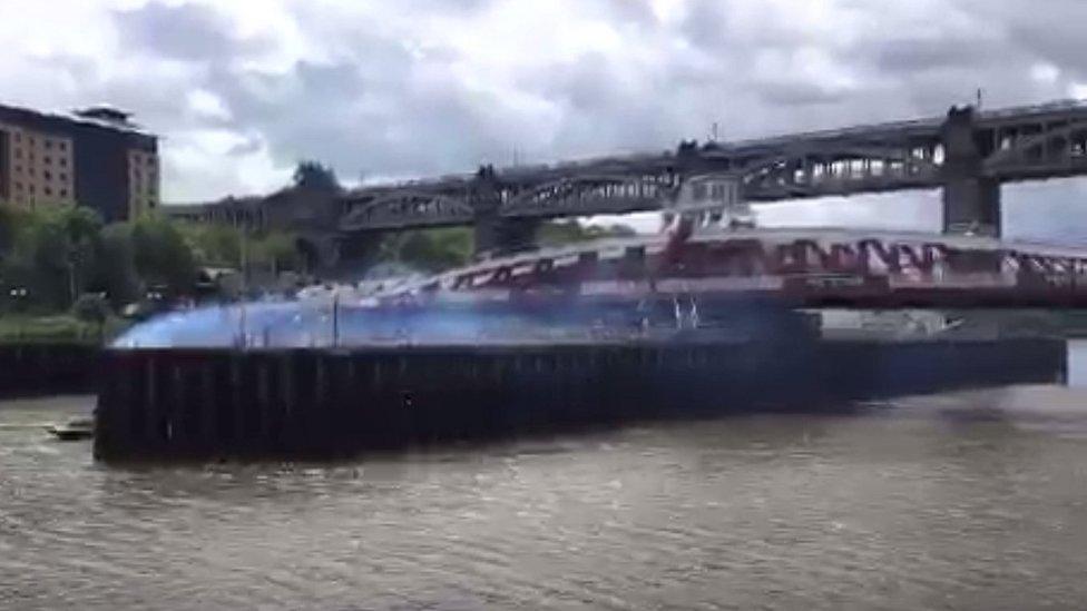 Swing Bridge in Newcastle