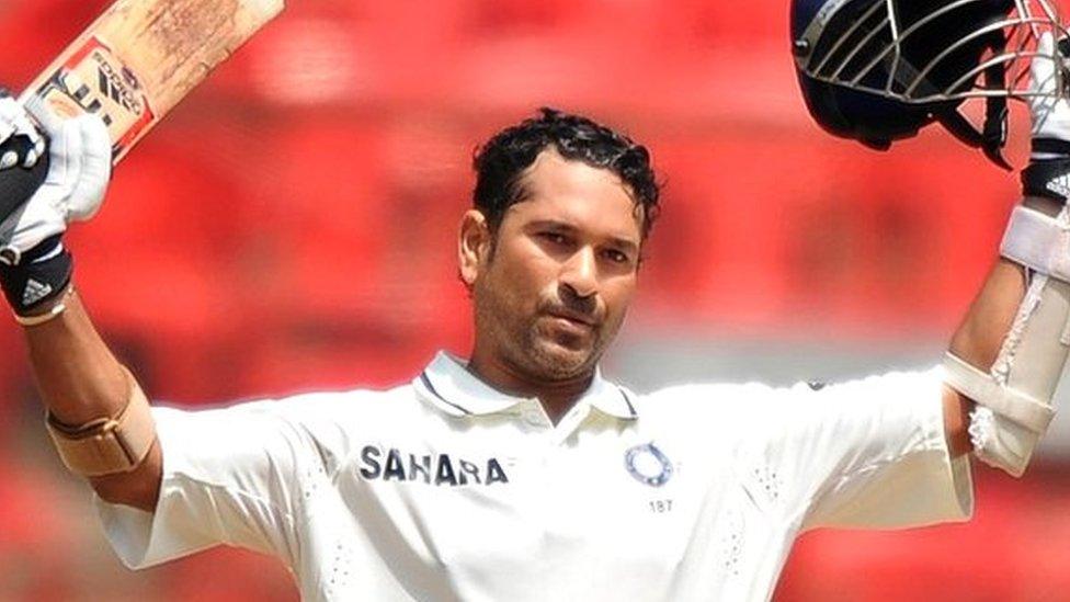 India's world record run-scorer Sachin Tendulkar