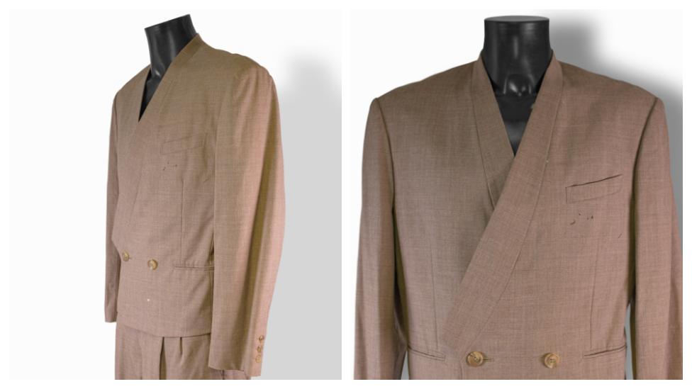 Bowie's beige suit