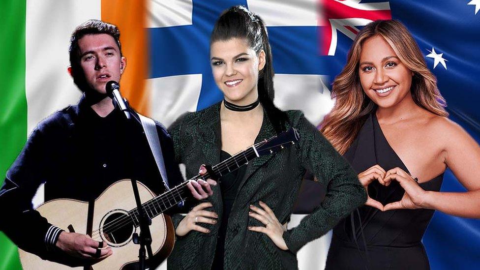 Ryan O'Shaugnessy, Saara Aalto and Jessica Mauboy