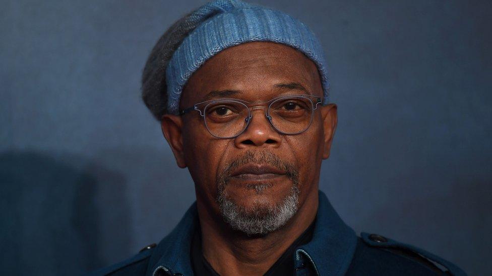 US actor Samuel L. Jackson poses upon arrival at the European premiere of "Kong: Skull Island" in London on February 28, 2017