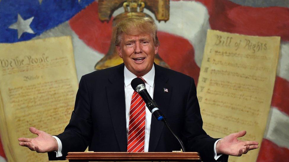 Donald Trump speaks in South Carolina.