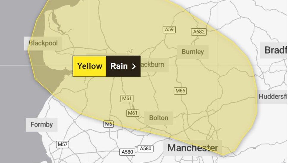 Yellow weather warning