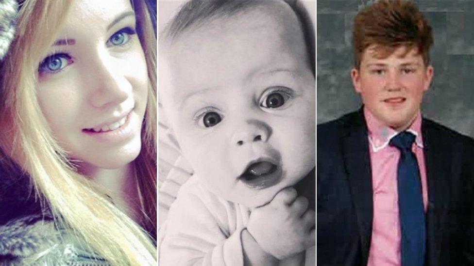 The fire in Langley Mill killed Amy Smith, 17, her daughter Ruby-Grace Gaunt and friend Edward Green, 17