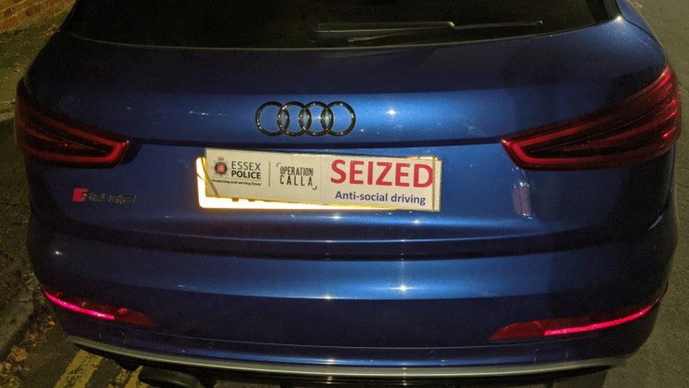 Seized car