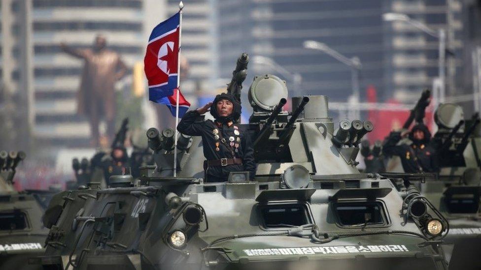 Soldiers in Pyongyang