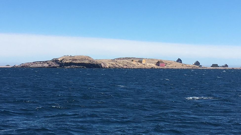 Île aux Marins, part of the chain of islands comprising Saint-Pierre and Miquelon.