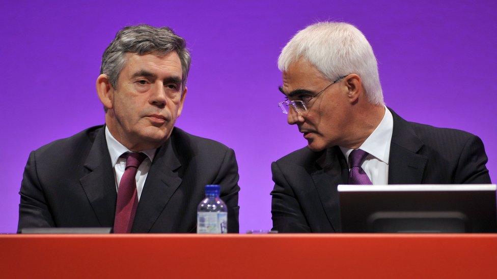 Gordon Brown and Alistair Darling