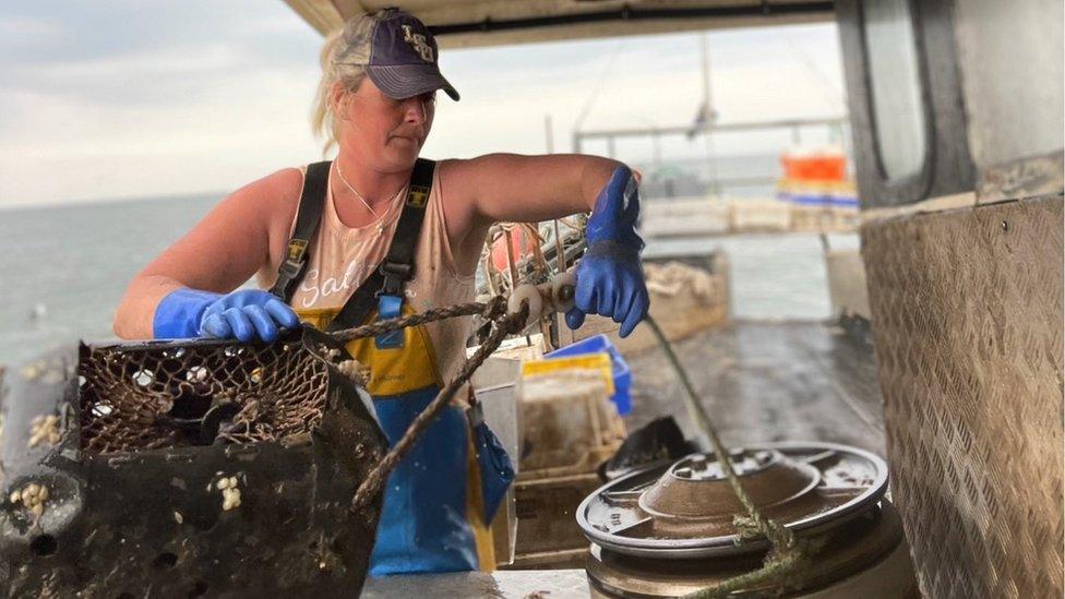 Ashley Mullenger fishing