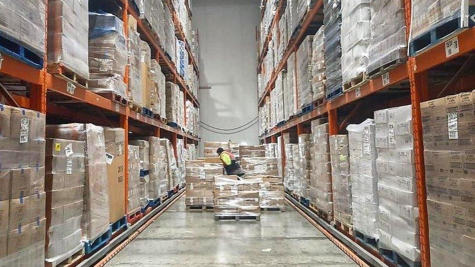 frozen food storage warehouse