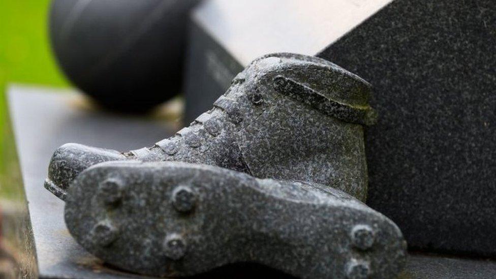 A memorial at Longueval to the footballer battalion