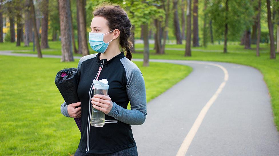 Runner in park