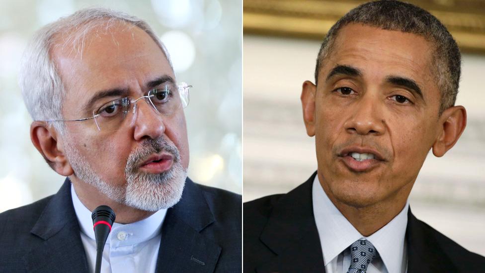 Javad Zarif and Barack Obama