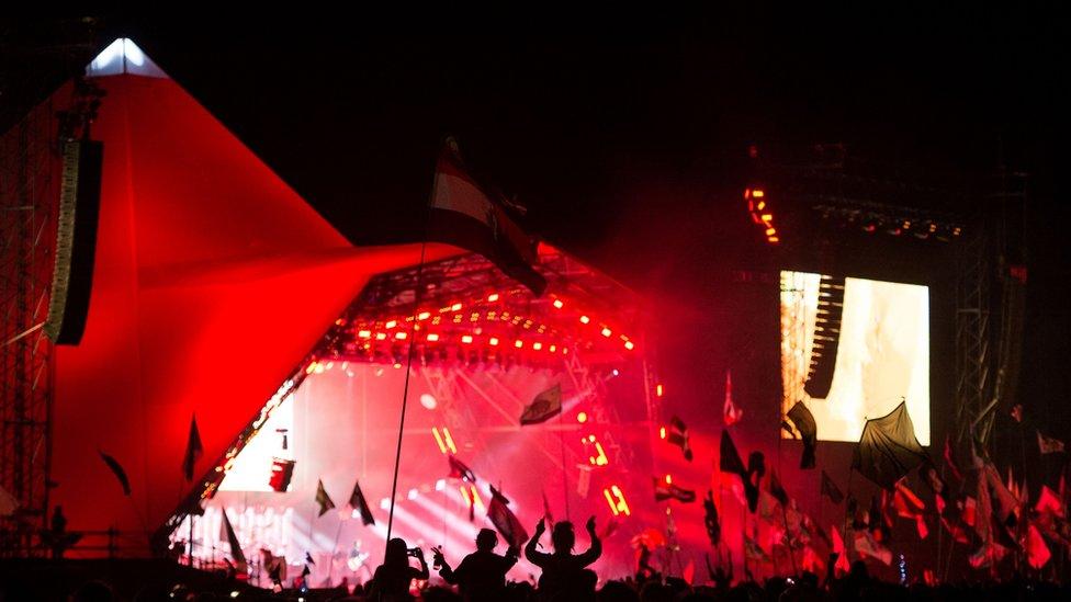 Glastonbury's Pyramid Stage.