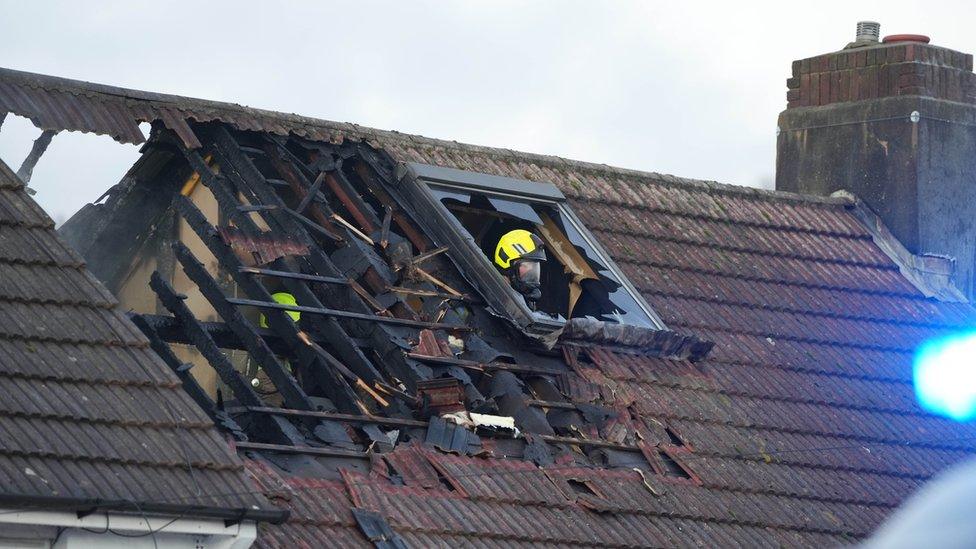 House fire in Hawkhurst Road, Brighton