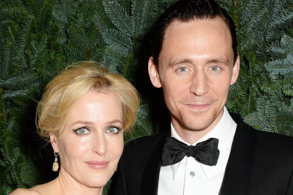 Gillian Anderson and Tom Hiddleston