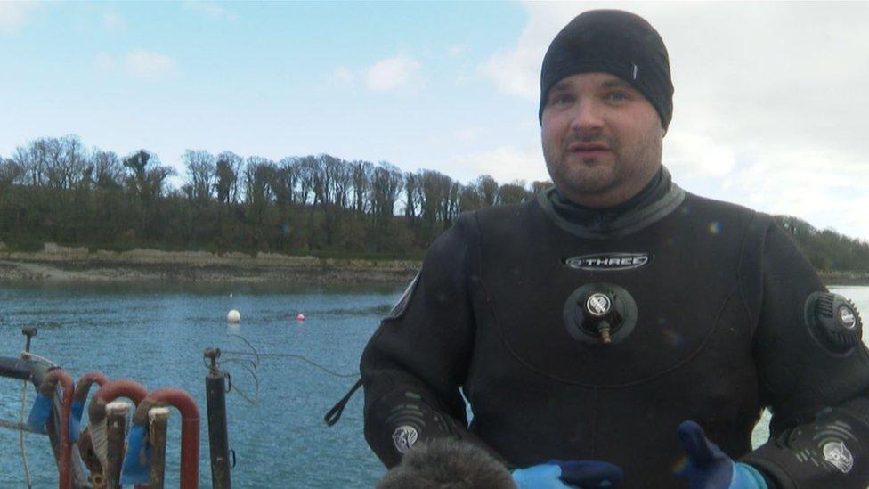 Commercial diver Jonathan Connor