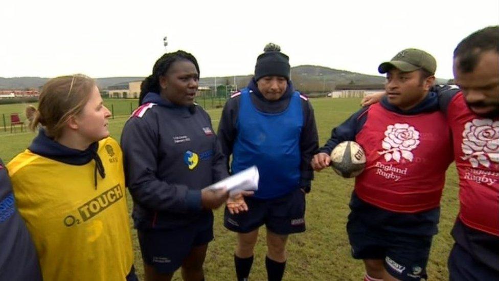 A group of former military personnel on a coaching course