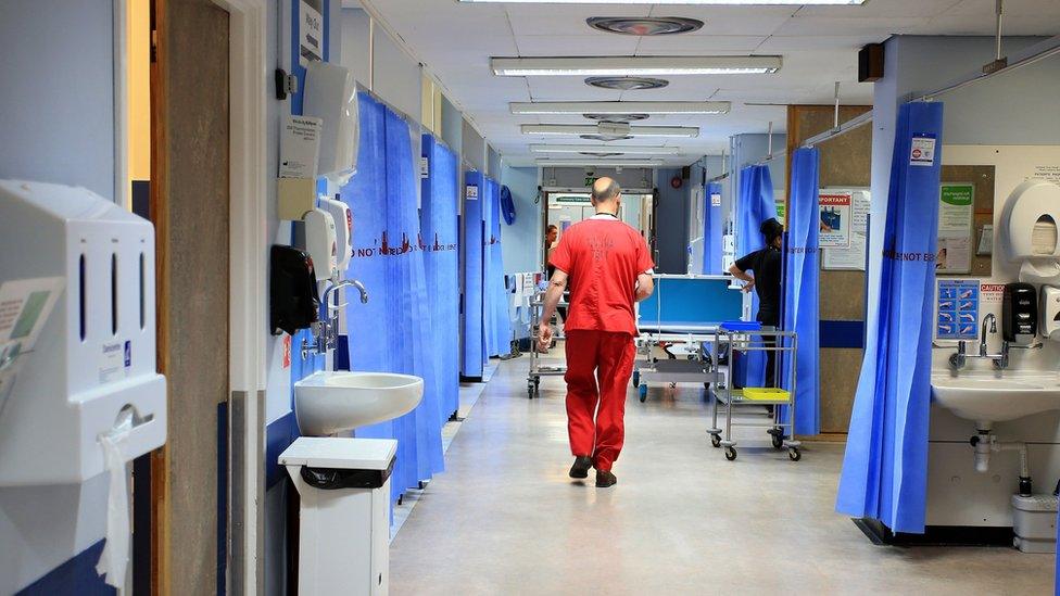 Inside of a hospital