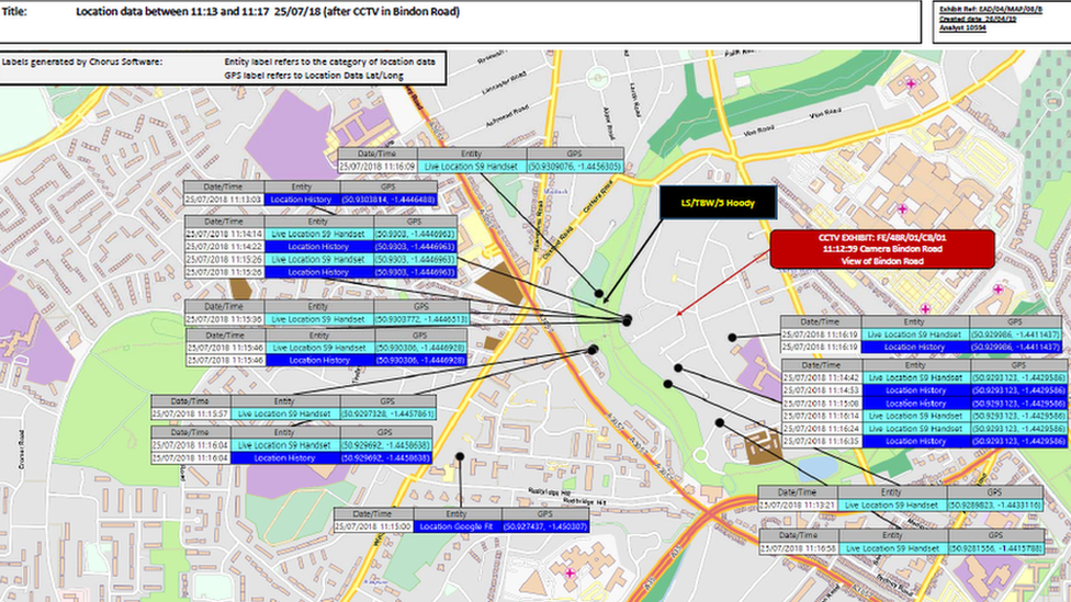 mobile phone location data map