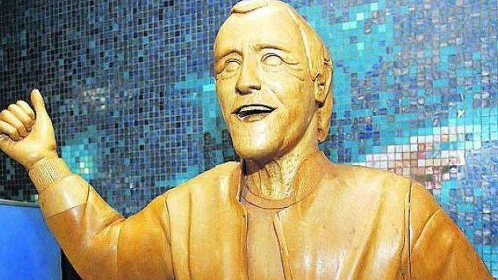 Jimmy Savile's statue was removed from Scotstoun Leisure Centre in Glasgow.