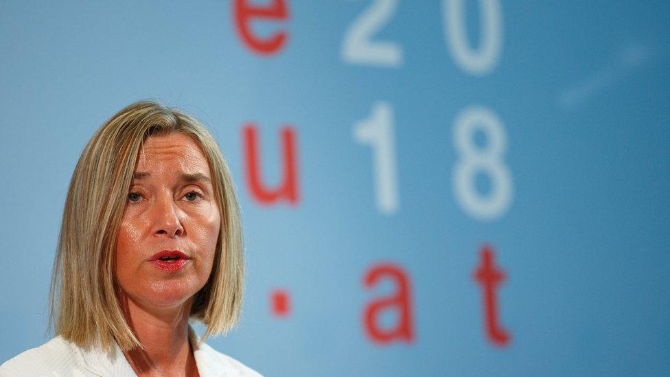 High Representative of the European Union for Foreign Affairs and Security Policy Federica Mogherini on 31 August