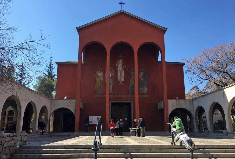 The Church of the Sacred Heart in El Bosque