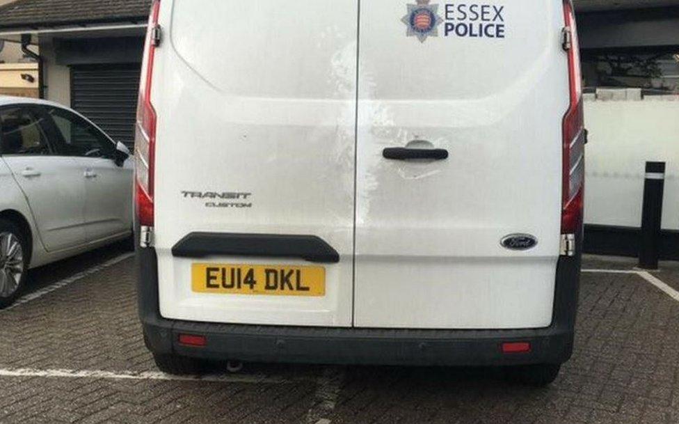 Essex police van