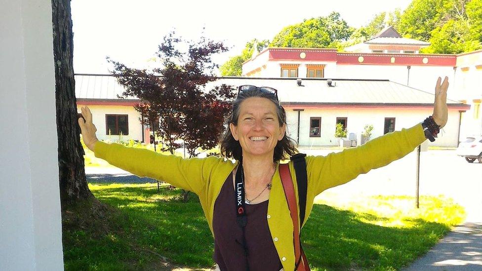 Beki Adam at the Tibetan monastery KTD in Woodstock, NY