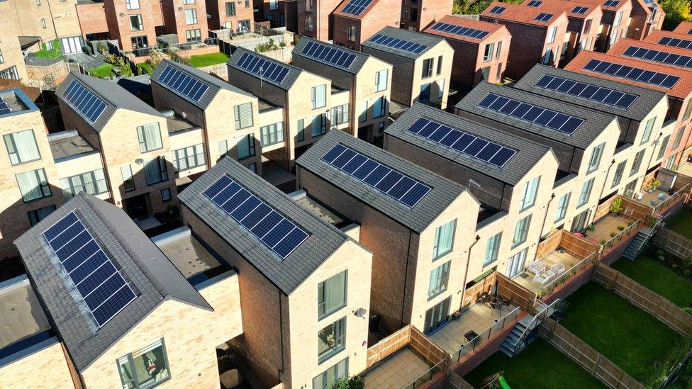 solar panels on houses