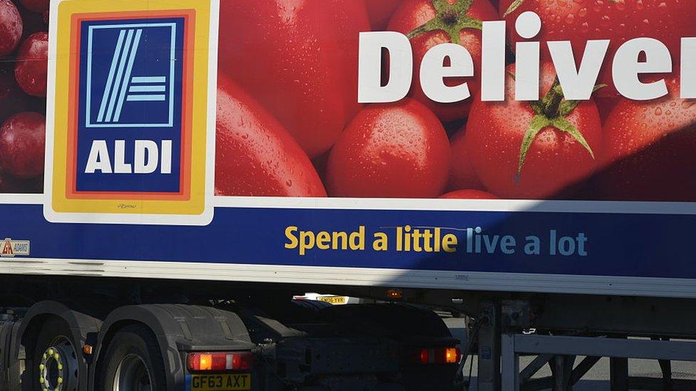 Aldi lorry