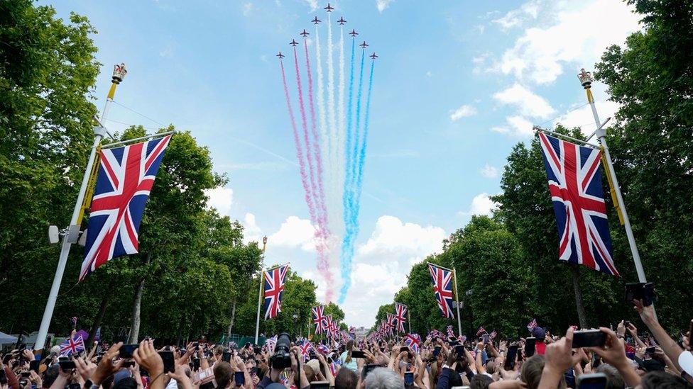 Red Arrows at the Mall