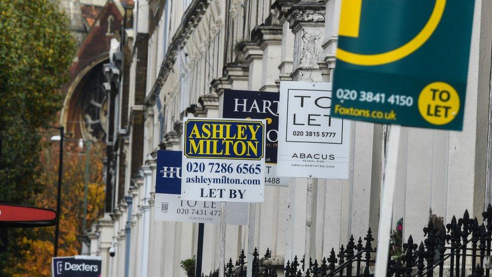 To let signs seen in Maida Vale, London during the pandemic