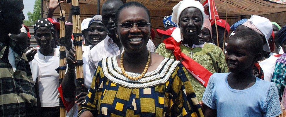 Angelina Teny in Bentiu on 16 March 2010