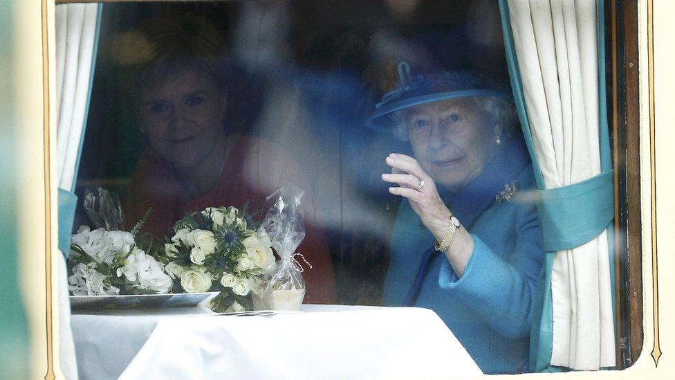 Queen and Nicola Sturgeon