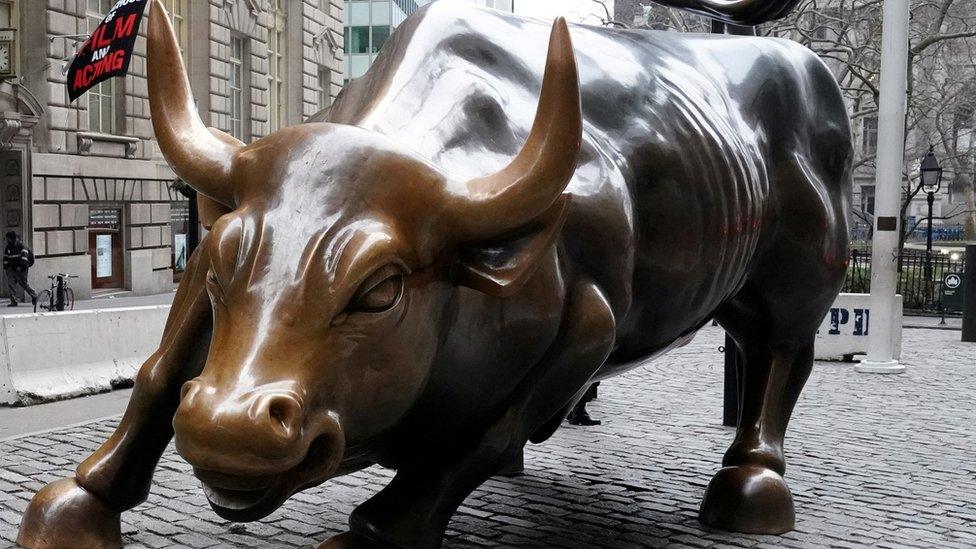 The Charging Bull or Wall Street Bull is pictured in the Manhattan borough of New York City, New York, U.S., January 16, 2019.