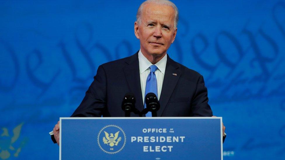 US President-elect Joe Biden. File photo