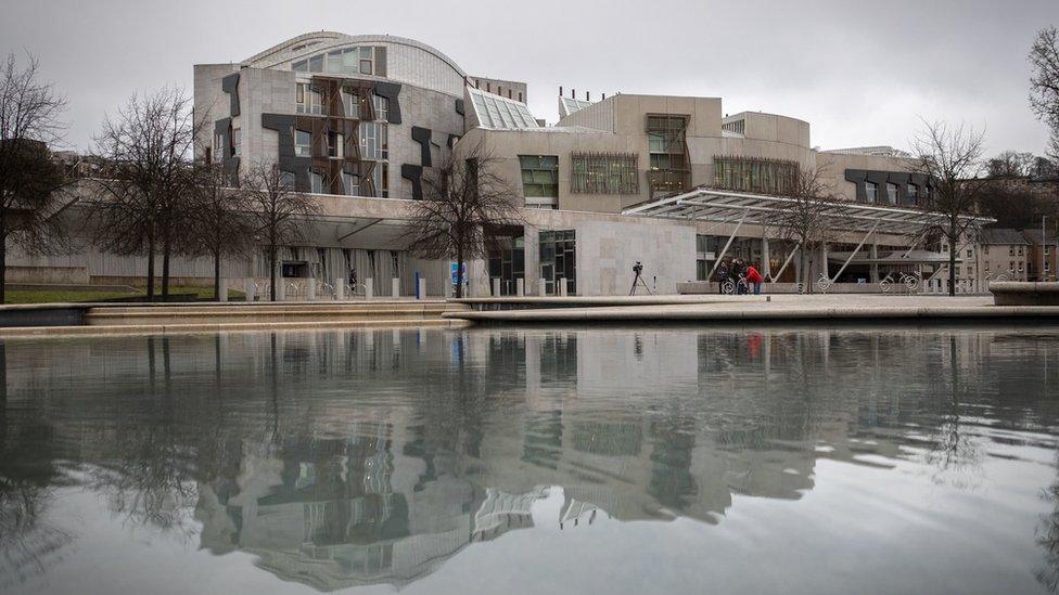 The Scottish Parliament in Holyrood, Edinburgh