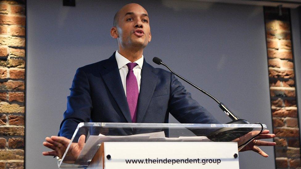 Labour MP Chuka Umunna announces his resignation from the Labour Party at a press conference