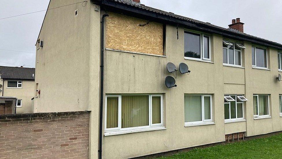 Mr ward's flat on Wren Court, Catterick