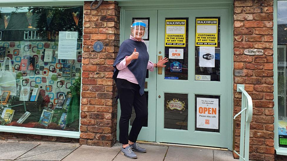 Sue Porter outside Linghams in Heswall