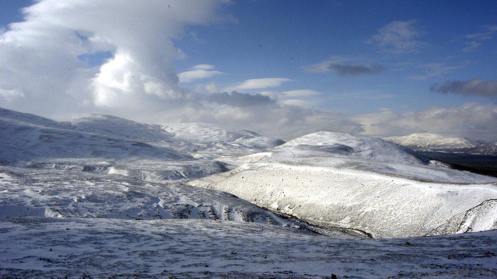 The Cairngorm mountains