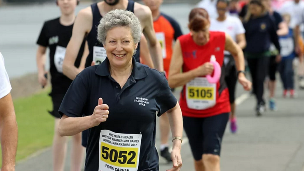 People competing in the transplant games