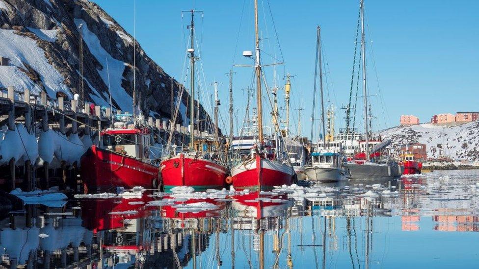 Greenland fishing boats