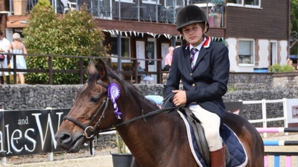 Bradley John on a horse