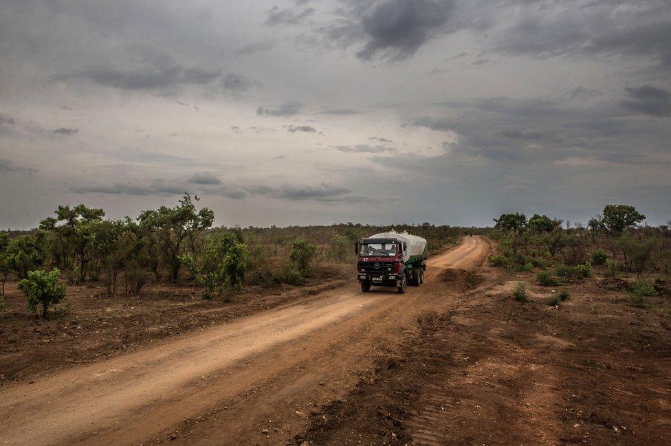 A fleet of around 30 tankers ferries the clean water to distribution points in the camp